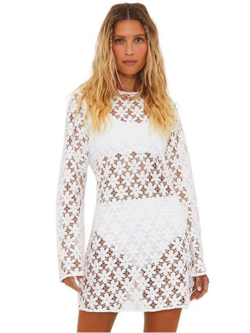Beach Riot Goldie White Mini Dress Women's Size XL NWT